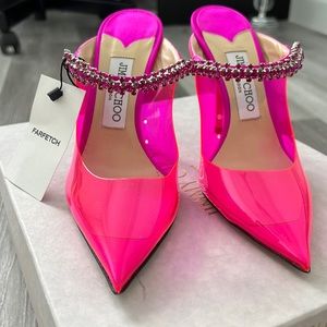 Jimmy choo pvc bing 100 heels pump